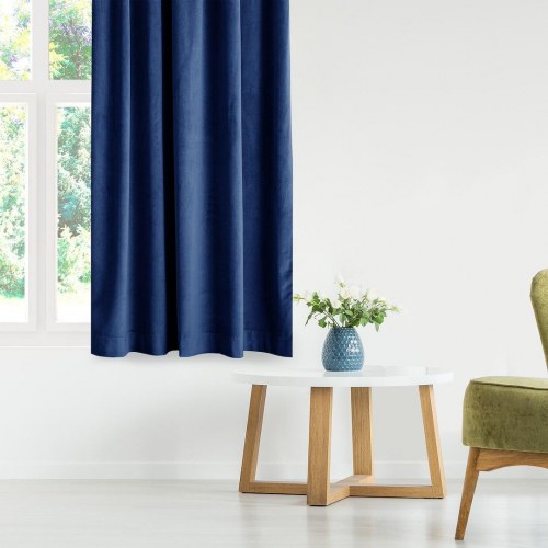Mørklægningsgardin fløjl 140x270 indigo - AmeliaHome