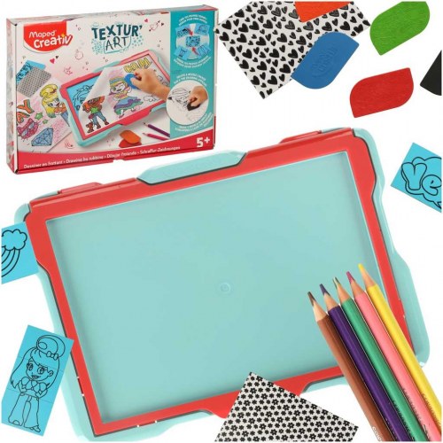 Tegnebræt med teksturer – Maped Creativ Textur’Art Fashion