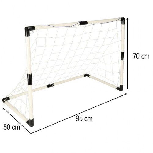 Fodboldmål til børn – sæt med 2 mål 95 × 48 × 70 cm