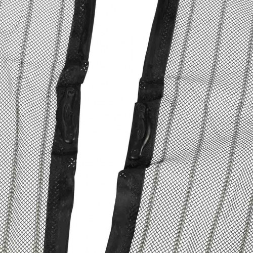 Myggenet til dør med magneter LUARO – 160 × 230 cm, sort