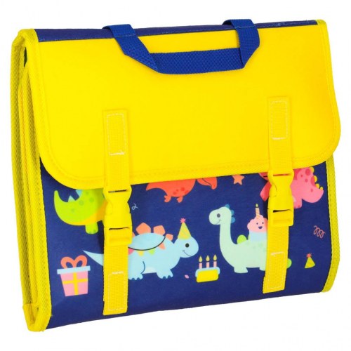 Sanse-montessori aktivitetsboard i rygsagtskuffert – blå