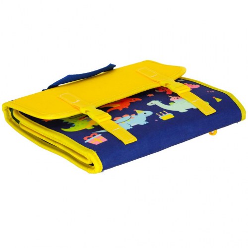 Sanse-montessori aktivitetsboard i rygsagtskuffert – blå