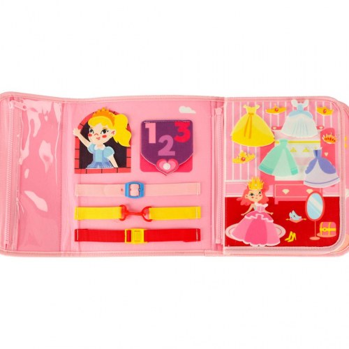 Sanse- og Montessori aktivitetsmappe rygsæk – pink