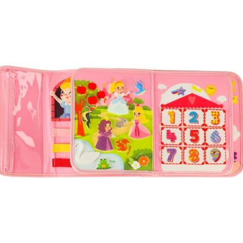 Sanse- og Montessori aktivitetsmappe rygsæk – pink