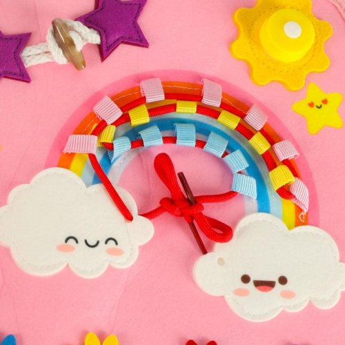 Sanse- og Montessori aktivitetsmappe rygsæk – pink