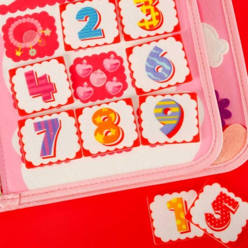 Sanse- og Montessori aktivitetsmappe rygsæk – pink