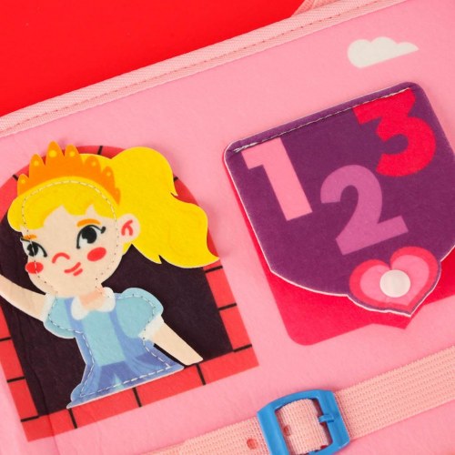 Sanse- og Montessori aktivitetsmappe rygsæk – pink