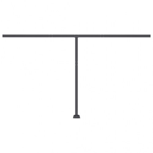 Markise m. LED+vindsensor 400x300 cm automatisk gul og hvid