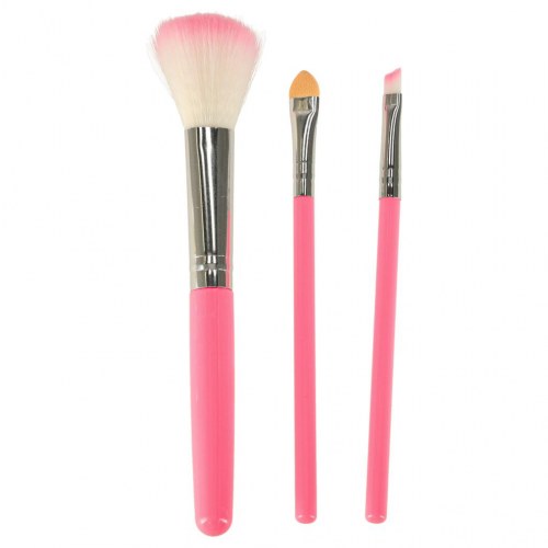 Makeup kuffert til børn – sminke- og neglesæt med spejl (pink)