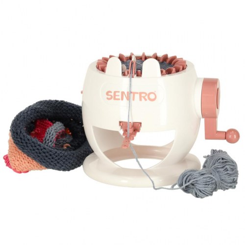 Strikkemaskine 22 nåle med garn – Sentro – hvid