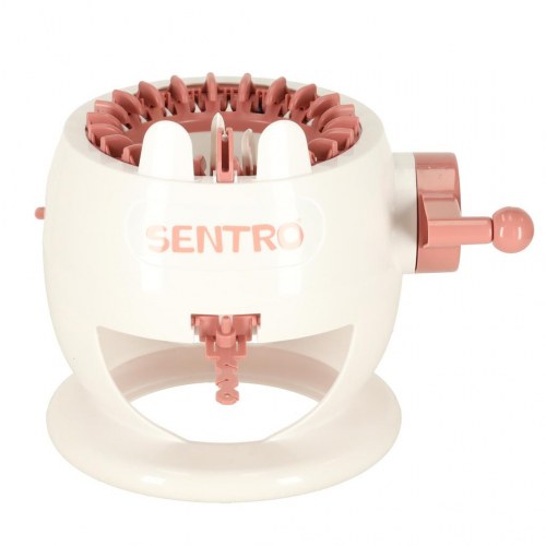 Strikkemaskine 22 nåle med garn – Sentro – hvid
