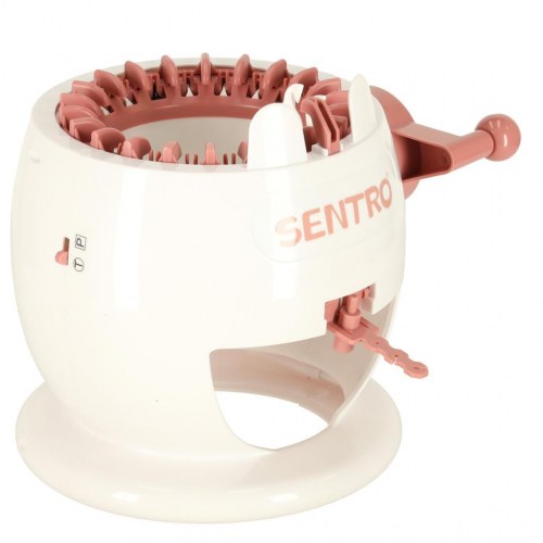 Strikkemaskine 22 nåle med garn – Sentro – hvid