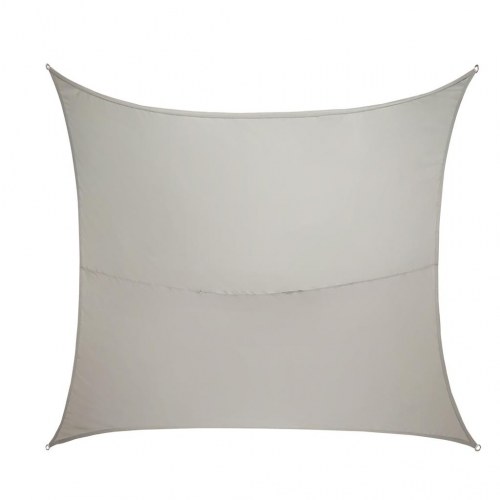 Solsejl vandtæt 4×3 m rektangulært – grå