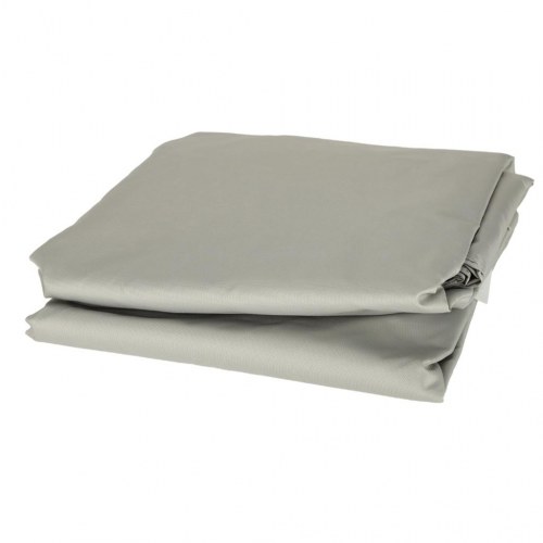 Solsejl vandtæt 4×3 m rektangulært – grå