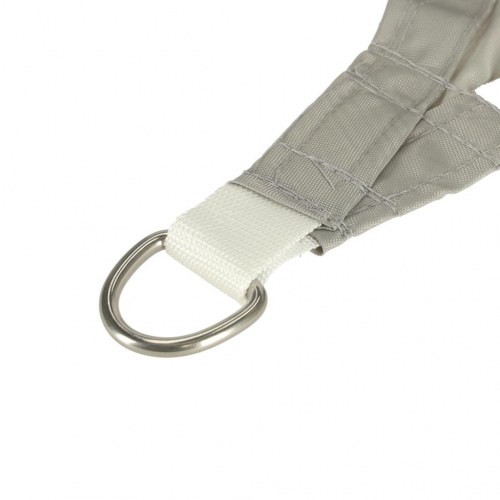 Solsejl vandtæt 4×3 m rektangulært – grå