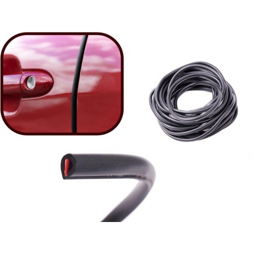 Dørkantbeskytter til bil – 10 m, sort