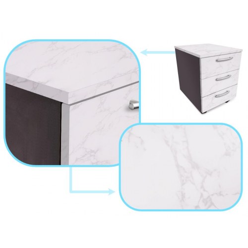 Selvklæbende folie marmor – Magnolia, hvid 1,22 × 50 m