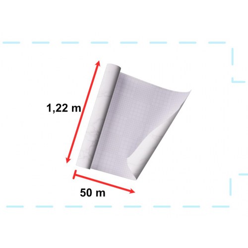 Selvklæbende folie marmor – Magnolia, hvid 1,22 × 50 m