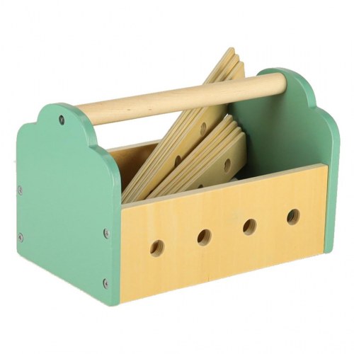 Legeværksted i træ LULILO Fikso – lille gør‑det‑selv sæt m. værktøj og lyde 86 cm