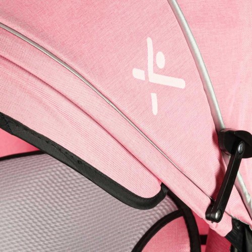 Trehjulet cykel 3-i-1 med styrebøjle og 360° drejesæde – pink