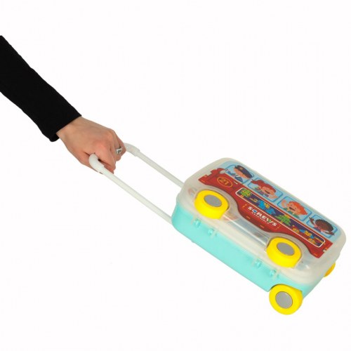 Byggelegetøj med skruer og boremaskine – 258 dele i kuffert