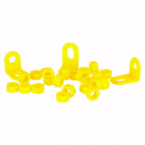 Byggelegetøj med skruer og boremaskine – 258 dele i kuffert