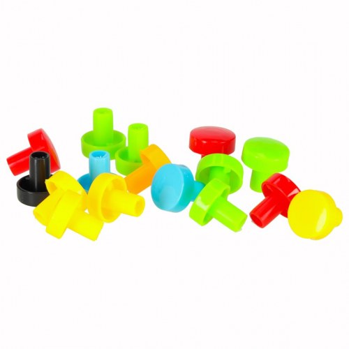 Byggelegetøj med skruer og boremaskine – 258 dele i kuffert