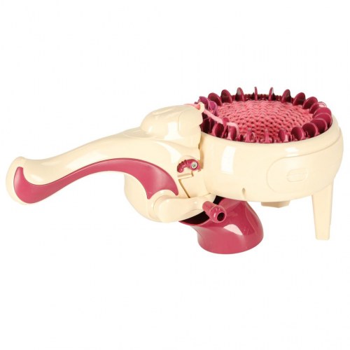 Strikkemaskine til børn – sæt med 5 garnfarver