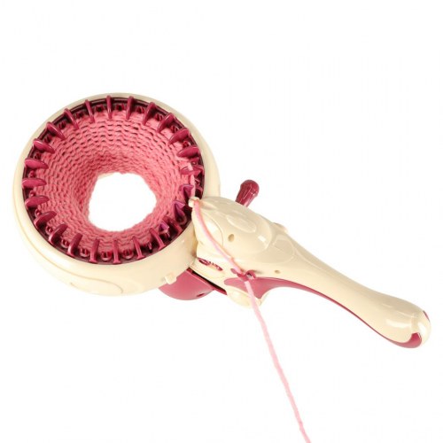 Strikkemaskine til børn – sæt med 5 garnfarver