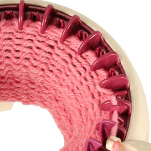 Strikkemaskine til børn – sæt med 5 garnfarver