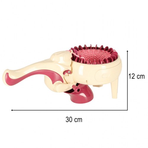 Strikkemaskine til børn – sæt med 5 garnfarver