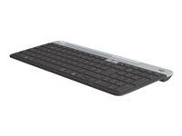 Tastatur trådløst - Logitech Slim Multi‑Device K580, Pan Nordic, grafit