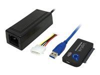 USB 3.0 til SATA adapter med OTB - LogiLink lagringskontrol billede