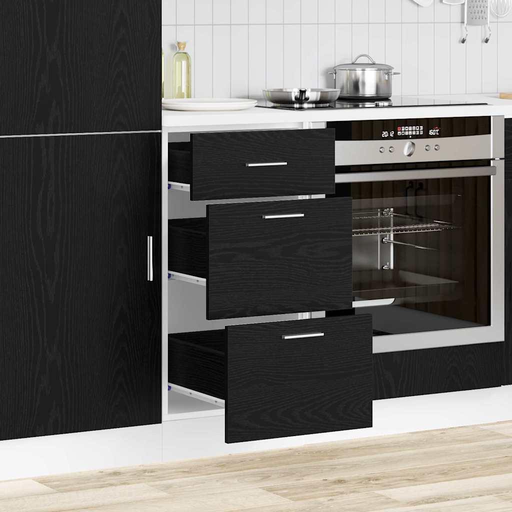 Køkken base kabinet med skuffe Riga Sort eg 40 x 46 x 81,5 cm
