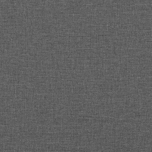 Hjørnesengramme med hovedgærde Mørkegrå 90 x 200 cm Stof