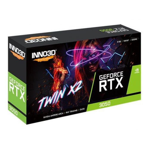 Grafikkort Inno3D GeForce RTX 3050 V2 Twin X2 6 GB GDDR6