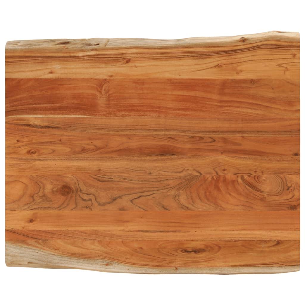 Bordplade 110x80x2,5 cm rektangulær massivt akacietræ