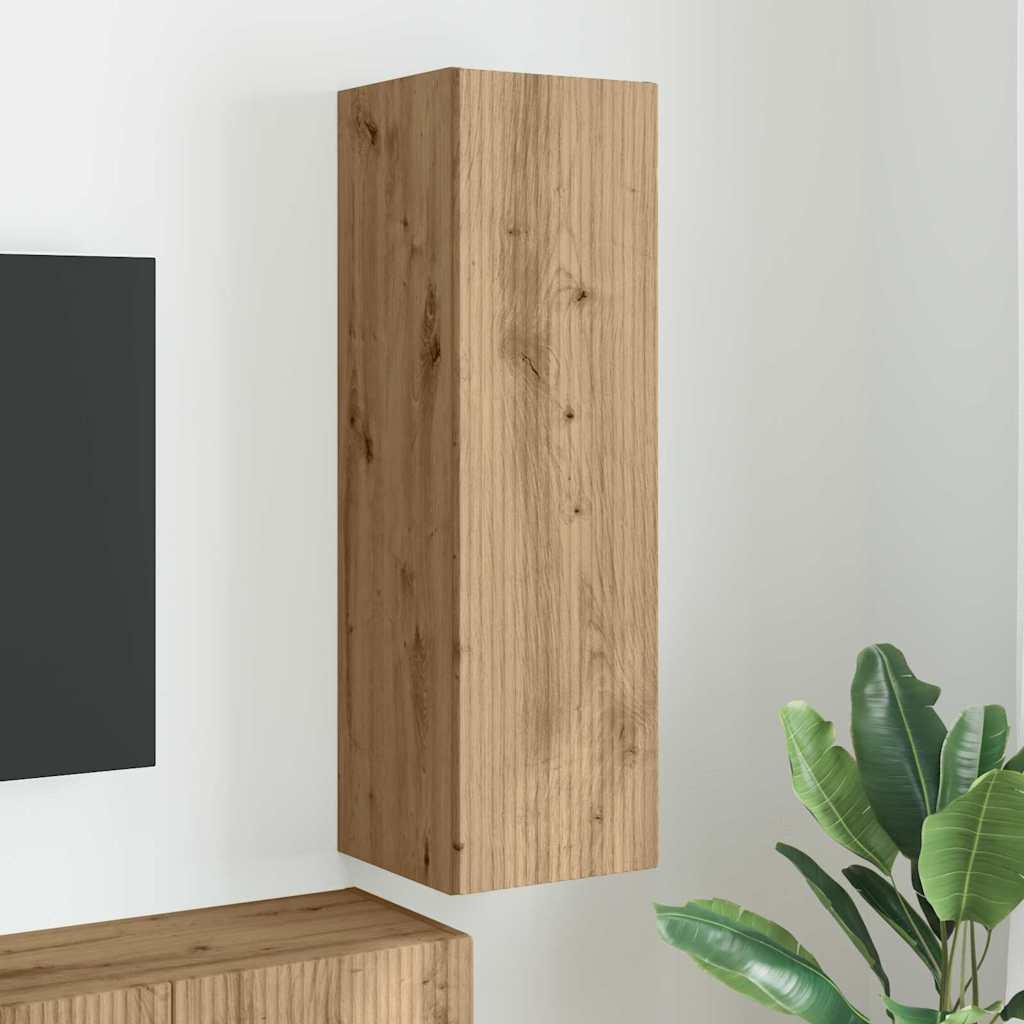 Tv Vægskab Vægmonteret Konstrueret Træ - artisan eg / 30 x 31 x 100 cm