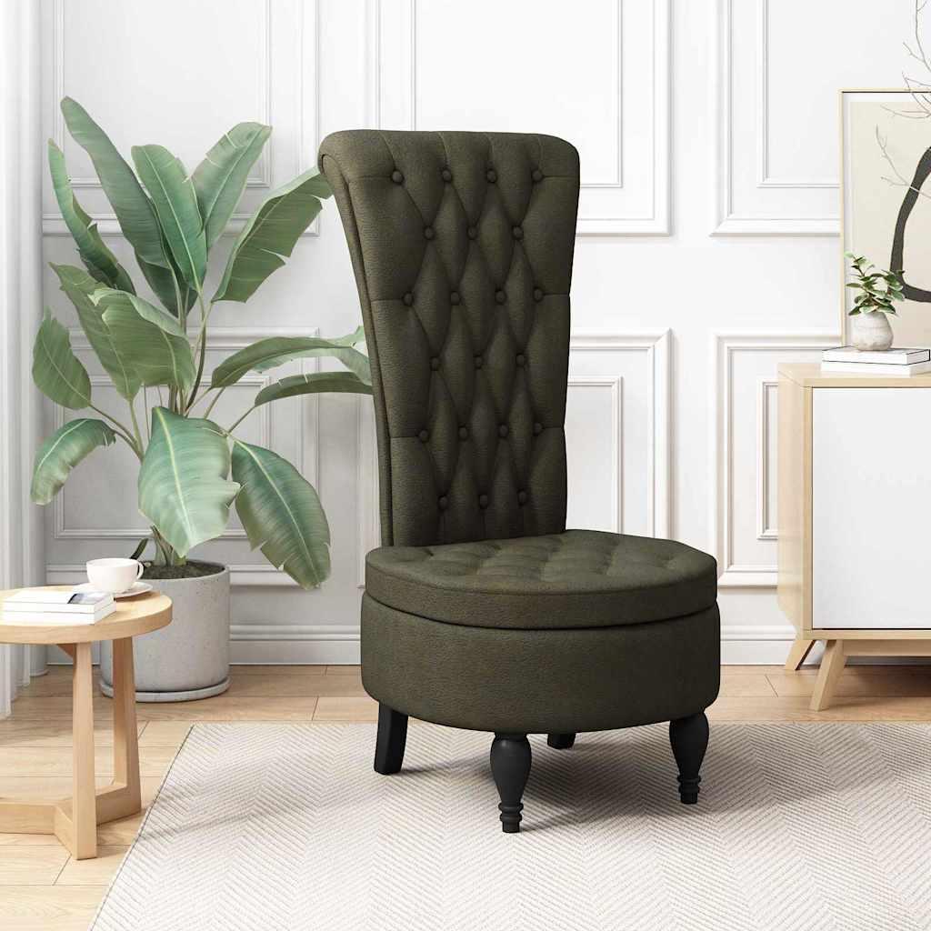 Sækkestol Army Grøn 56,5 x 70 x 110 cm Faux Suede Læder