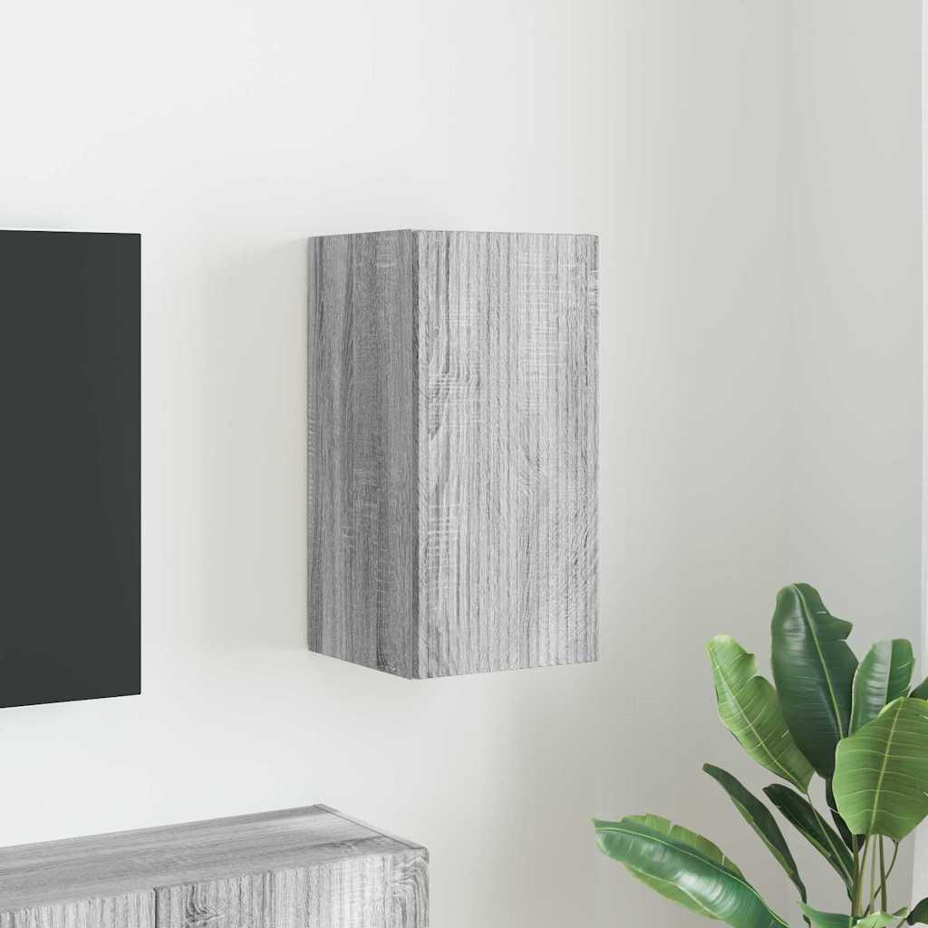 Tv Vægskab Vægmonteret Konstrueret Træ - Grå sonoma-eg / 30 x 31 x 60 cm