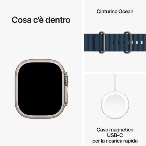 Apple Watch Ultra 2 49 mm - Blå Ocean Band smartwatch 1,9"