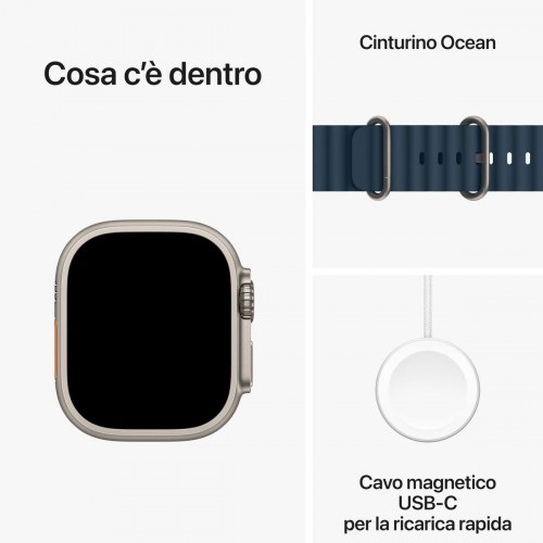 Apple Watch Ultra 2 49 mm - Blå Ocean Band smartwatch 1,9"