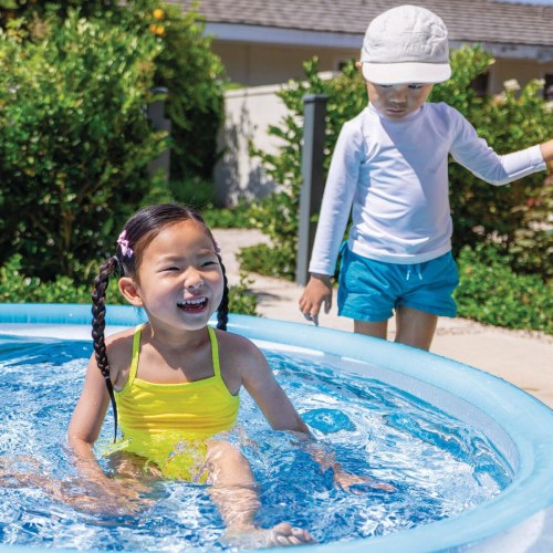 Badebassin til børn Intex - oppustelig, blå, 147 × 33 cm (6 stk.)