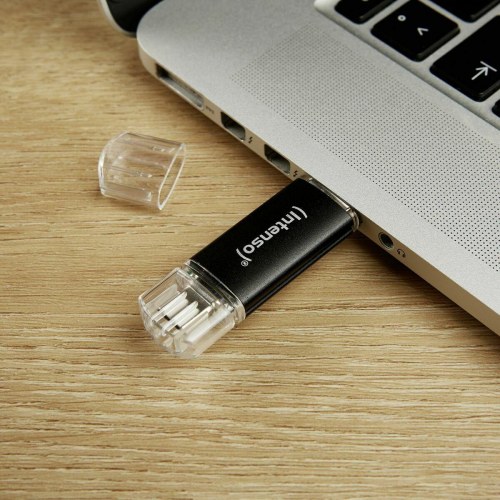 USB stik 32 GB INTENSO Twist Line - antracit, USB-A/USB-C