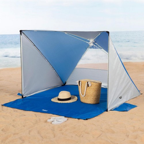 Læsejl til strand - Aktive UV50, blå, 145 × 103 × 148 cm