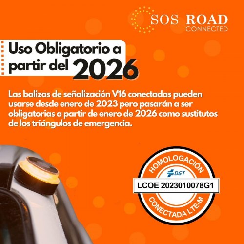 Nødblus bil V16 med geo‑lokalisering - Sos