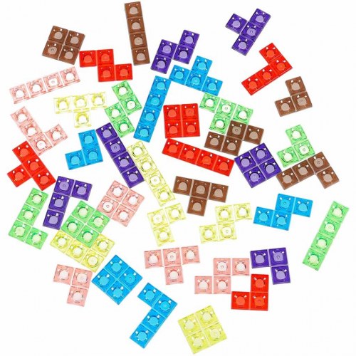 Puslespil tetris stående spil – træ og plast