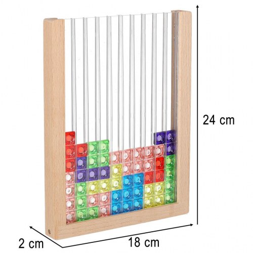 Puslespil tetris stående spil – træ og plast