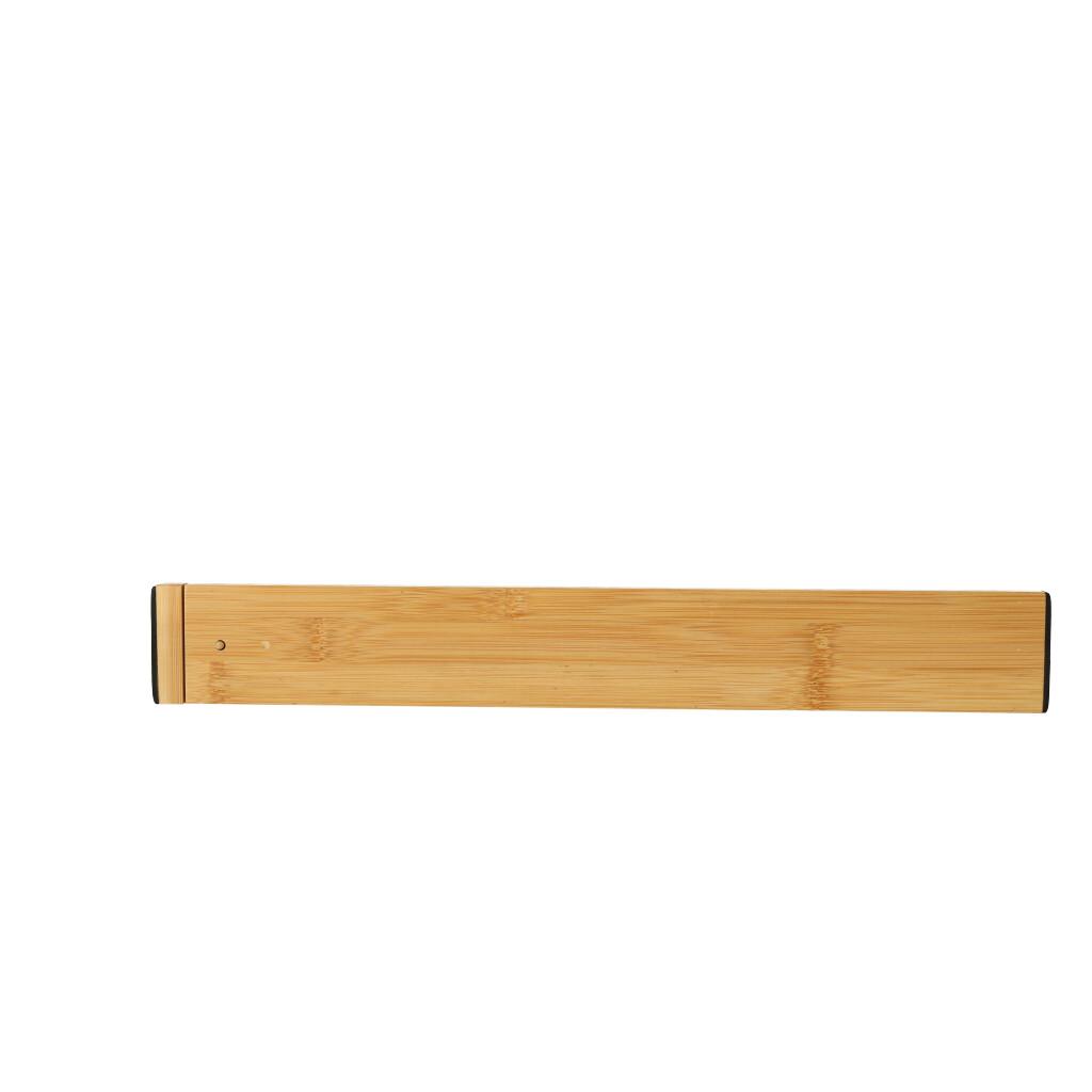 Skuffeorganisator - justerbar bambus skillevæg 56,5×6×1,5 cm (1 stk.)
