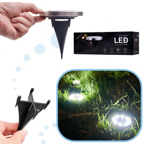 Solcelle havelamper LED nedgravningslys – sæt med 12 stk